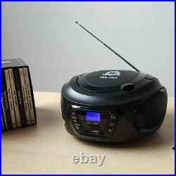 KLIM Boombox Portable Audio System NEW 2023 FM Radio CD Player Bluetooth MP3