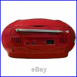 KORAMZI Portable CD Boombox w AMFM Radio, AUX IN, Top Loading CD Player, Telescopi