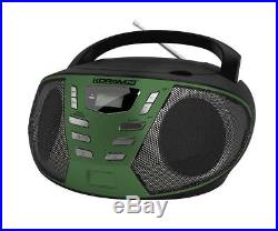 KORAMZI Portable CD Boombox with AM/FM Radio, AUX IN, Top Loading Player