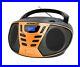 KORAMZI Portable CD Boombox with AMFM Radio, AUX IN, Top Loading CD Player, Telesc
