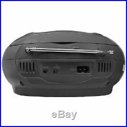 KORAMZI Portable CD Boombox with AMFM Radio, AUX IN, Top Loading CD Player, Telesco