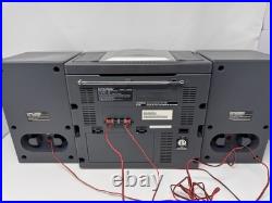 KOSS HG856B Boombox CD Player Dual Cassette AM/FM Radio Fully Functional (Video)