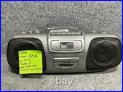 Koss PC38G Portable CD System With Radio Boombox Cassette Tape Player