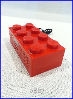 LEGO RED PORTABLE CD PLAYER AUX AM/FM RADIO BOOMBOX STEREO