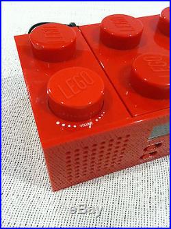 LEGO RED PORTABLE CD PLAYER AUX AM/FM RADIO BOOMBOX STEREO