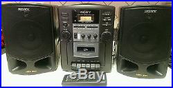 LN Sony CFD-Z130 CD Player AM/FM Radio Cassette Portable Sound System. Boom Box