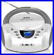 LONPOO CD Player Portable Boombox with FM Radio/USB/Bluetooth/AUX Input