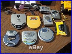 LOT of Vintage Portable CD Player- Sony Walkman, Aiwa, Philips ALL WORKING