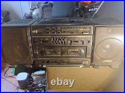 Lasonic CDP-997 Boombox CD/Double Cassette Portable Tape Player