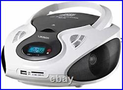 Lauson CP430 Portable CD Player USB Radio AM/FM Mp3 USB SD-Card Boombox Music IN