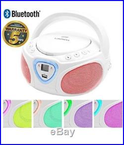 Lauson CP451 Boombox, Portable Radio CD Player with USB & MP3 Player & LED Light