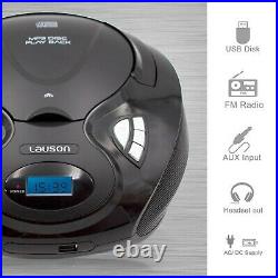 Lauson CP735 Boombox CD Player Portable Radio MP3 Player with USB Playback