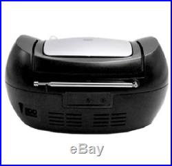 Lauson Cd-Player Boombox Stereo Portable Radio USB MP3 Headphone Jack Black NEW