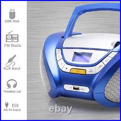 Lauson Woodsound Boombox with Cd Player Mp3 Portable Radio CD-Player Stereo