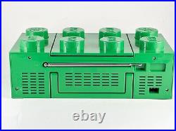 Lego CD Player Green Brick Stereo Boom Box AM/FM Radio ULTRA RARE COLOR