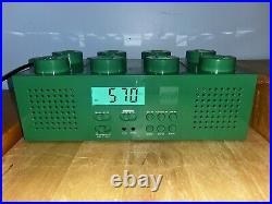 Lego CD Player Green Brick Stereo Boom Box AM/FM Radio ULTRA RARE COLOR Withcord