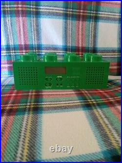 Lego CD Player Green Brick Stereo Boom Box AM/FM Radio ULTRA RARE COLOR Withcord