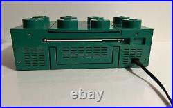 Lego CD Player Green Brick Stereo Boom Box AM/FM Radio ULTRA RARE COLOR Withcord