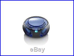 Lenco Boombox Scd-550 Blue Tragbar Mit Discolichteffekt, Fm Radio, Usb Playback