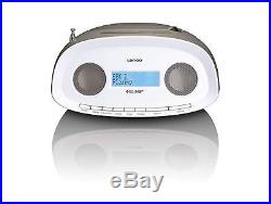 Lenco SCD-24 Portable Stereo Boombox With Programmable CD Player And FM Radio