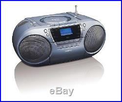 Lenco SCD-420 Portable Stereo With FM Radio, CD And Cassette Player Silver