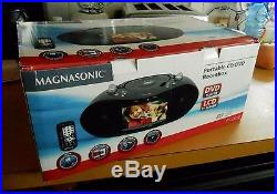 Magnasonic MAG-MDVD500 Portable CD/DVD Player Boombox with 7 Widescreen LCD