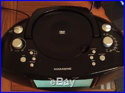Magnasonic MAG-MDVD500 Portable CD/DVD Player Boombox with 7 Widescreen LCD