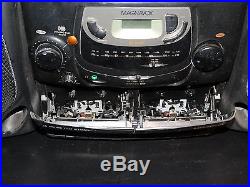 Magnavox AZ 2000 Large Portable Stereo Tape Recorder CD Player Boombox Bass