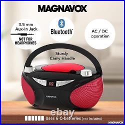 Magnavox MD6949 Portable Top Loading CD Boombox with AM/FM Stereo Radio and B