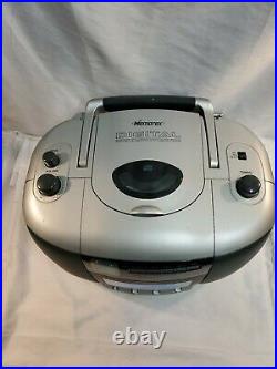 Memorex Black & White TV AM/FM Stereo Radio CD Player Portable Boombox MPT3450