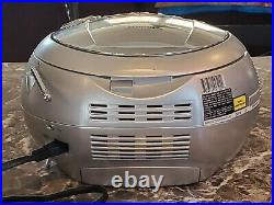 Memorex MP3230CHR Chrome CD Radio Cassette Boombox (Rare Model Only One On Ebay)