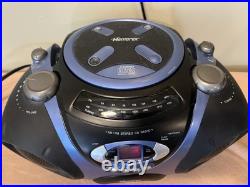 Memorex MP3838MBL Portable Boombox CD Player AM/FM RadioTested/Works
