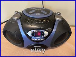 Memorex MP3838MBL Portable Boombox CD Player AM/FM RadioTested/Works