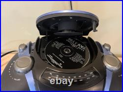 Memorex MP3838MBL Portable Boombox CD Player AM/FM RadioTested/Works