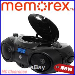 Memorex Portable Boombox Sport MP3851 CD Player with AM/FM Radio and Digital + &