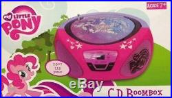 My Little Pony Boombox CD Player Radio Portable Stereo Mains Electric or