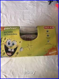 N Power Portable Cd Boombox Nickelodeon Spongebob Target Eclusive RARE