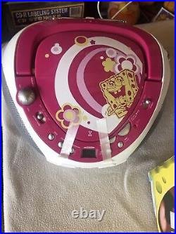 N Power Portable Cd Boombox Nickelodeon Spongebob Target Eclusive RARE