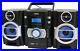 NAXA BOOMBOX PORTABLE MP3/CD PLAYER with PLL FM RADIO USB INPUT REMOTE CONTROL