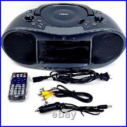 NAXA DVD Player Boombox Combo Bluetooth FM Radio CD 7 TFT LED Display (NDL-256)