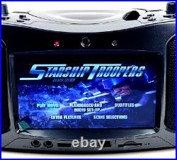 NAXA DVD Player Boombox Combo Bluetooth FM Radio CD 7 TFT LED Display (NDL-256)