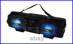 NAXA Electronics MP3/CD Bass Reflex Boombox and PA System with Bluetooth