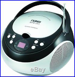 NAXA Electronics NPB-251BK Portable CD Player with AM/FM Stereo Radio