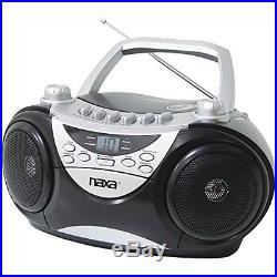 NAXA Electronics Portable CD Player with AM/FM Stereo Radio and Cassette