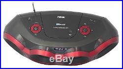 NAXA MP3 DISC CD PLAYER BOOMBOX with BLUETOOTH AM/FM RADIO USB AUX IN PORTABLE