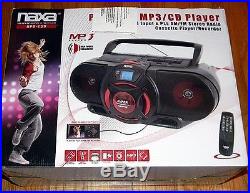 NAXA NPB 259 Portable MP3/CD Player Recorder BOOMBOX AM/FM Stereo Radio Cassette