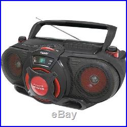 NAXA NPB259 Portable CD/MP3 & Cassette Player & AM/FM Radio with Subwoofer