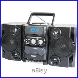 NAXA NPB428 Portable CD/MP3 Player with AM/FM Radio Detachable Speakers Remote