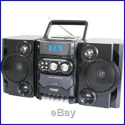 NAXA NPB428 Portable CD Player Boombox AM/FM Radio USB Aux-Inputs 110V/220V