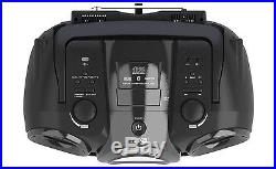 NAXA Portable BOOMBOX MP3/CD Player with BLUETOOTH Streaming Remote AUX IN NEW